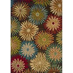 Carson Brown/ Blue Transitional Area Rug (5 x 76)  