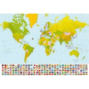  Map of the World Wall Mural