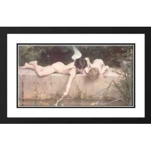 Munier, Emile 24x16 Framed and Double Matted Le Sauvatage  