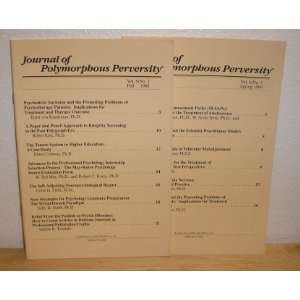  Journal of Polymorphous Perversity 1989 No author noted 