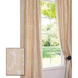 Mayfair Cream Cotton 106 inch Damask Curtain Panel  