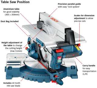 Bosch GTM 12 Table & Mitre Combination Saw GTM12 240V  