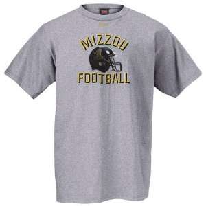  Nike Missouri Tigers Grey Football Helmet T shirt Sports 