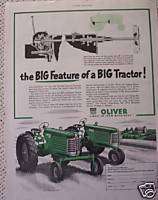 OLIVER 77 88 FARM TRACTOR OLDSMOBILE VINTAGE AD 1952  