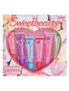 NEW Justice Girls Lip Smacker Sweethearts Scented Lip Gloss 6pc Gift 