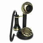   1909A Chicago Antique Style Retro Stick Corded Phone Rotary Telephone