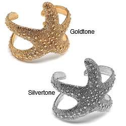 Brass Sea Lovers Starfish Cuff Bracelet  
