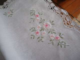 Hand Embroidery Crochet Lace Table Runner 40x114cm  