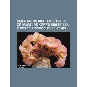 com Orientation characteristics of immature Kemps ridley sea turtles 