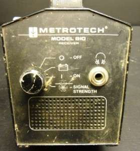Metrotech Model 810 Cable Receiver Fault Pipe Locator Used Condition 
