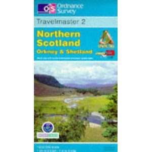 Travelmaster Map 02 Northern Scotland, Orkney & Shetland 
