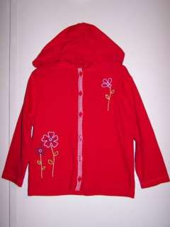 Girls Gymboree Red Country Picnic Jacket Medium 4 Years  
