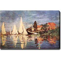 Claude Monet Boats at Argenteuil Giclee Canvas Art  