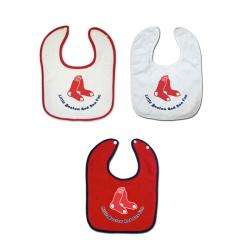 Boston Red Sox Baby Bibs (Set of 3)  