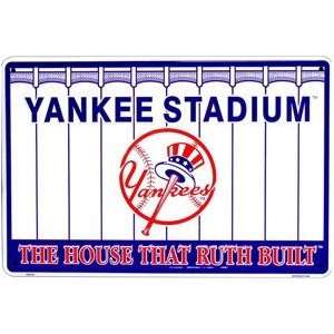 Yankee Stadium Retro Baseball Sign
