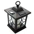 Brown Hanging Solar Candle Lantern Post Lights (Pack of 2 