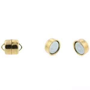  Gold Plated   Magnetic Clasp   Cylinder   6mm Diameter 