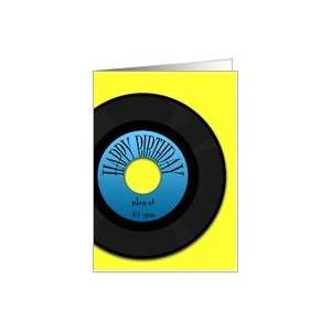  45 Birthday Records 45 RPM Retro Card Toys & Games