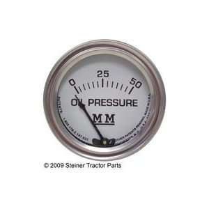  Restoration Quality Oil Pressure Gauge, Chrome Bezel 
