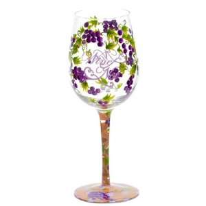 Wine Not? Hand Painted Wine Glass, Set of 2  Kitchen 