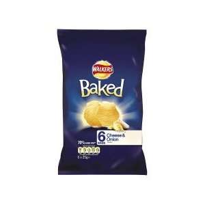 Walkers Baked Cheese Onion 6Pk x 4 Grocery & Gourmet Food