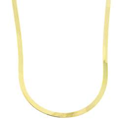 10k Yellow Gold 18 inch Herringbone Necklace  