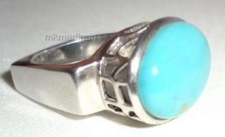   Rare Size 6 Sterling Silver Turquoise Ring R0786 Retired 