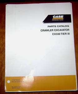 Case CX330 Tier 3 Crawler Excavator Parts Catalog book  
