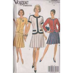 Misses Top & Skirt Vogue Sewing Pattern 8304 (Size 8)