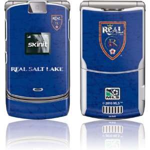   Real Salt Lake Solid Distressed skin for Motorola RAZR V3 Electronics