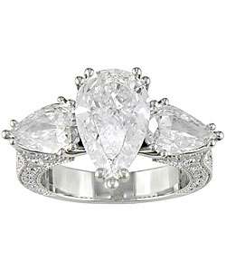 Platinum Pear Shaped Diamond Ring (4.76 TDW)  