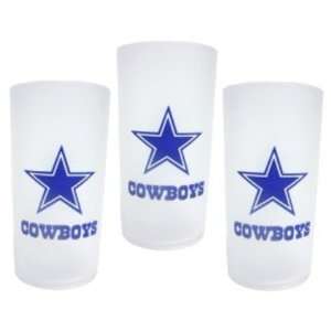  Dallas Cowboys 3 Pack Frosted Tumblers