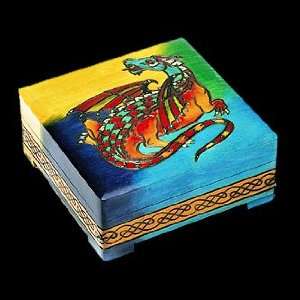  Earth Dragon Linden Wood Jewelry Keepsake Box