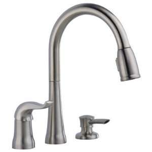  Delta Kate Pull Down Kitchen Faucet with Soap Dispenser 