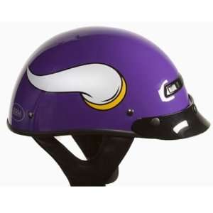   Bikewear NFL Minnesota Vikings Motorcycle Half Helmet (Purple, Small