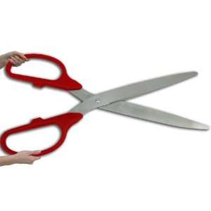    36 Red/Silver Ceremonial Ribbon Cutting Scissors