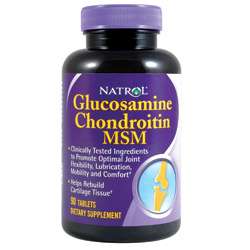 Natrol 500 mg Glucosamine/ 400 mg Chondroitin/ 83 mg MSM 90 count 