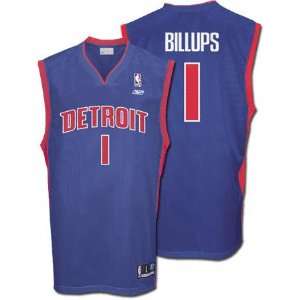 Chauncey Billups Blue Reebok NBA Replica Detroit Pistons Youth Jersey 