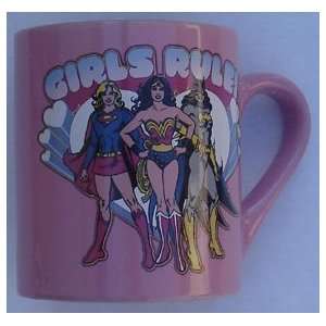  Wonder Woman Girls Rule Coffee Cup Featuring Supergirl 