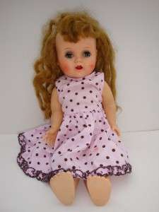 Vintage 1950s IDEAL Saucy Walker Doll Crier Sleep eyes W 16 Old Doll 