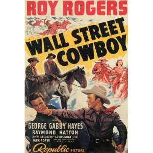 Wall Street Cowboy Movie Poster (27 x 40 Inches   69cm x 102cm) (1939 