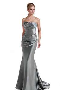 Formal Bridesmaid Pageant Evening Wedding Ball Prom Party Dress Gown 