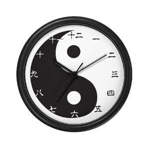 Yin Yang Chinese Japanese Wall Clock by 