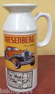 NEW Ceramic No Spill 12 oz. Car Mug Duesenberg  