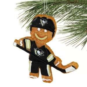   Penguins Gingerbread Hockey Player Ornament