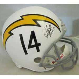 Dan Fouts Autographed/Hand Signed San Diego Chargers Full Size Deluxe 
