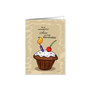    Celebration Cupcake   Birthday card for Son Card Toys & Games