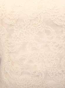 AUTHENTIC Angel Sanchez N8000 Ivory Lace Strapless Couture Bridal Gown 