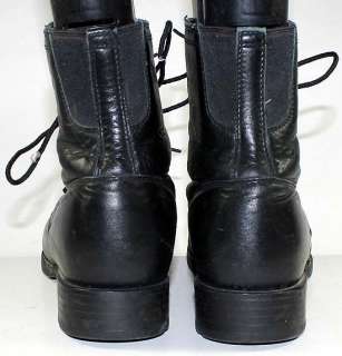   LEATHER WESTERN/COWBOY ANKLE ROPER TIE WOMENS BOOTS sz 8.5 B  