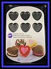 new wilton heart valentine whoopie pie non stick cookie pan nip 0528 